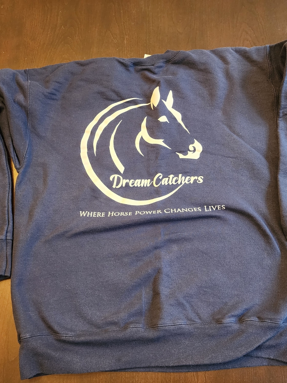 Women's Medium Hanes Navy Blue Horse Sweatshirt Dream Catchers